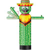 9FT Tall Inflatable Wavers Cactus Inflatable Tube Man (18''Diameter) (Blower Not Included) - goodeny