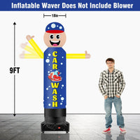 9FT Tall Inflatable Wavers Car Wash Inflatable Tube Man (18''Diameter) (Blower Not Included) - goodeny
