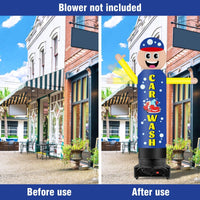 9FT Tall Inflatable Wavers Car Wash Inflatable Tube Man (18''Diameter) (Blower Not Included) - goodeny