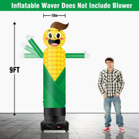 9FT Tall Inflatable Wavers Corn Inflatable Tube Man (18''Diameter) (Blower Not Included) - goodeny