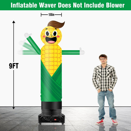 9FT Tall Inflatable Wavers Corn Inflatable Tube Man (18''Diameter) (Blower Not Included) - goodeny