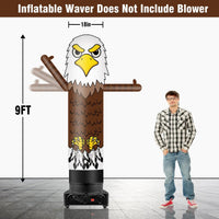 9FT Tall Inflatable Wavers Eagle Inflatable Tube Man (18''Diameter) (Blower Not Included) - goodeny