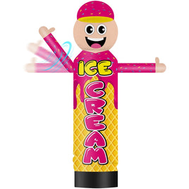 9FT Tall Inflatable Wavers Ice Cream Inflatable Tube Man (18''Diameter) (Blower Not Included) - goodeny