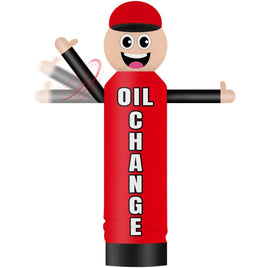 9FT Tall Inflatable Wavers Oil Change Inflatable Tube Man (18''Diameter) (Blower Not Included) - goodeny