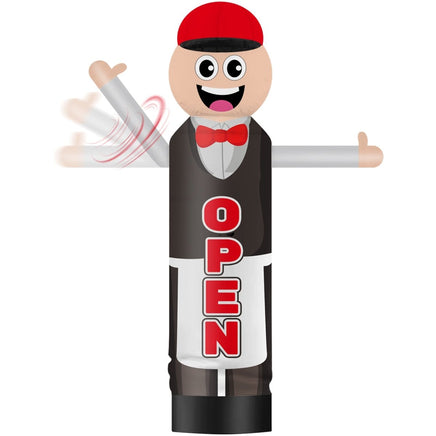9FT Tall Inflatable Wavers Open Inflatable Tube Man (18''Diameter) (Blower Not Included) - goodeny