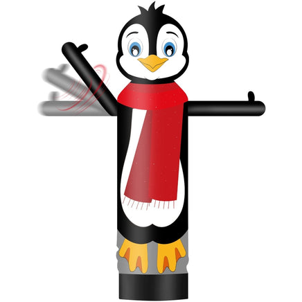 9FT Tall Inflatable Wavers Penguin Inflatable Tube Man (18''Diameter) (Blower Not Included) - goodeny