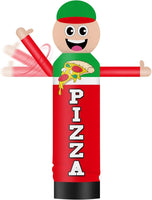9FT Tall Inflatable Wavers Pizza Inflatable Tube Man (18''Diameter) (Blower Not Included) - goodeny
