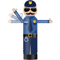9FT Tall Inflatable Wavers Policeman Inflatable Tube Man (18''Diameter) (Blower Not Included) - goodeny