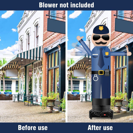9FT Tall Inflatable Wavers Policeman Inflatable Tube Man (18''Diameter) (Blower Not Included) - goodeny