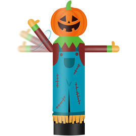 9FT Tall Inflatable Wavers Pumpkin Scarecrow Inflatable Tube Man (18''Diameter) (Blower Not Included) - goodeny