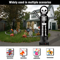 9FT Tall Inflatable Wavers Skeleton Inflatable Tube Man (18''Diameter) (Blower Not Included) - goodeny