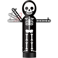 9FT Tall Inflatable Wavers Skeleton Inflatable Tube Man (18''Diameter) (Blower Not Included) - goodeny