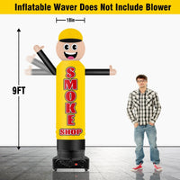 9FT Tall Inflatable Wavers Smoke Shop Inflatable Tube Man (18''Diameter) (Blower Not Included) - goodeny