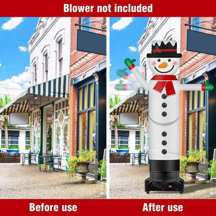9FT Tall Inflatable Wavers Snowman Inflatable Tube Man (18''Diameter) (Blower Not Included) - goodeny