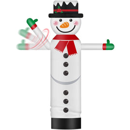 9FT Tall Inflatable Wavers Snowman Inflatable Tube Man (18''Diameter) (Blower Not Included) - goodeny