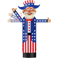 9FT Tall Inflatable Wavers Uncle Sam Inflatable Tube Man (18''Diameter) (Blower Not Included) - goodeny