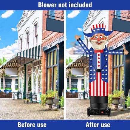 9FT Tall Inflatable Wavers Uncle Sam Inflatable Tube Man (18''Diameter) (Blower Not Included) - goodeny