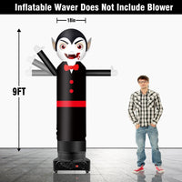 9FT Tall Inflatable Wavers Vampire Inflatable Tube Man (18''Diameter) (Blower Not Included) - goodeny