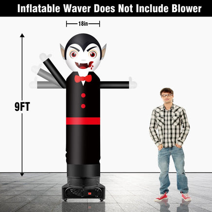9FT Tall Inflatable Wavers Vampire Inflatable Tube Man (18''Diameter) (Blower Not Included) - goodeny