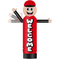 9FT Tall Inflatable Wavers Welcome Inflatable Tube Man (18''Diameter) (Blower Not Included) - goodeny