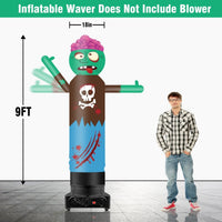 9FT Tall Inflatable Wavers Zombie Inflatable Tube Man (18''Diameter) (Blower Not Included) - goodeny