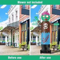 9FT Tall Inflatable Wavers Zombie Inflatable Tube Man (18''Diameter) (Blower Not Included) - goodeny